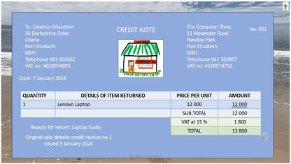 15 Creditors Allowance Journal / Purchases Returns Journal