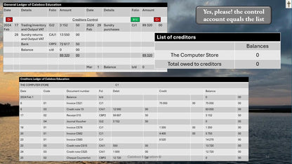 22 Creditors Reconciliation - ledger and control account