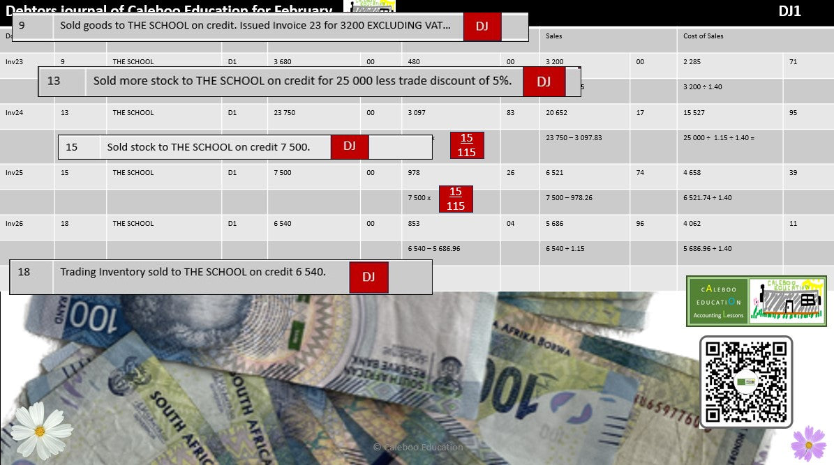 16 Debtors Journal / Sales Journal